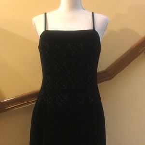 Nine Weet Velvet ‘Cutout’ Overlay Cocktail Dress